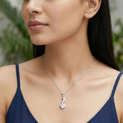 Silver Same Old Love Pendant With Link Chain