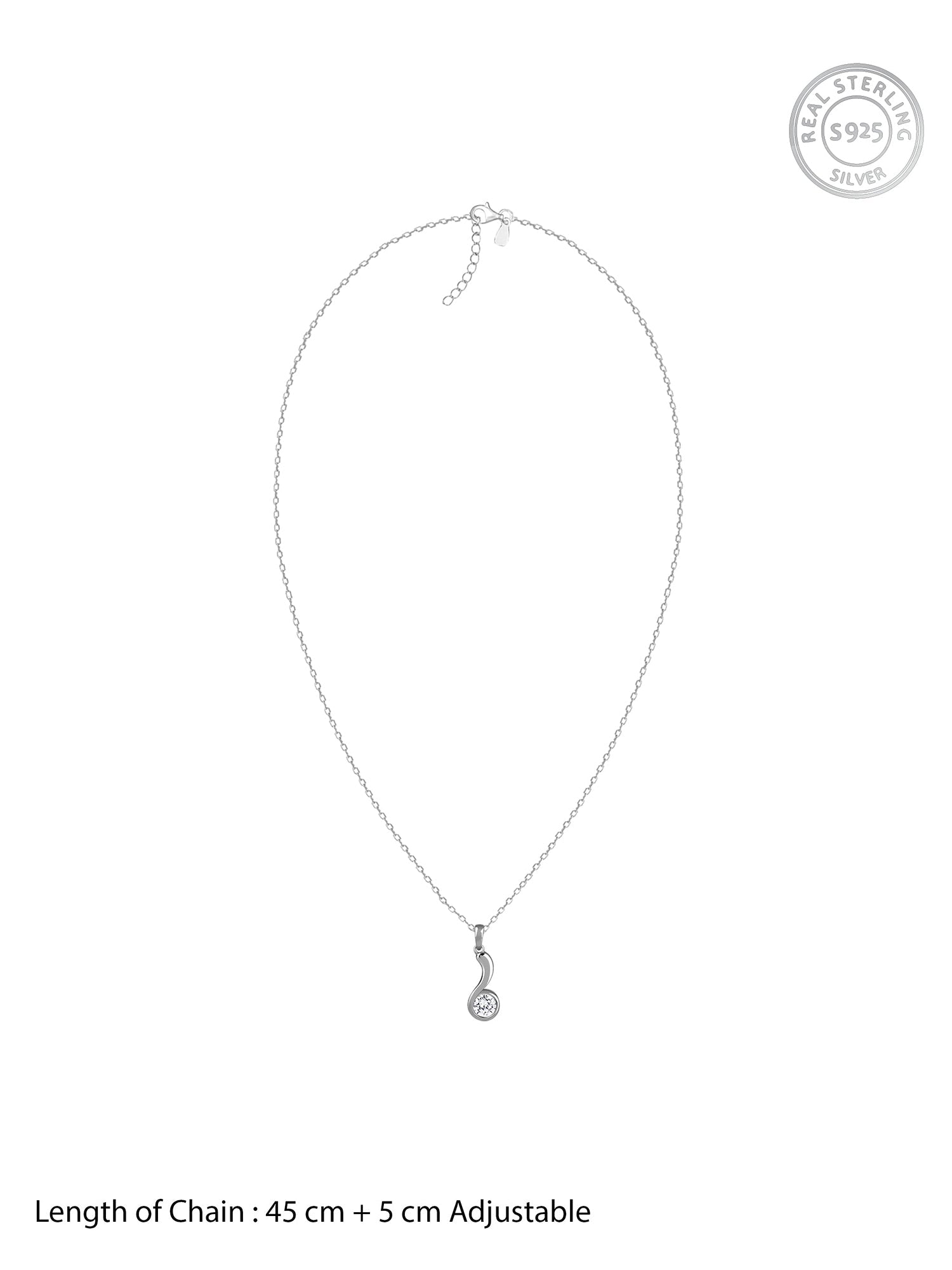 Silver Same Old Love Pendant With Link Chain