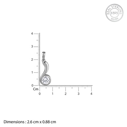 Silver Same Old Love Pendant With Link Chain