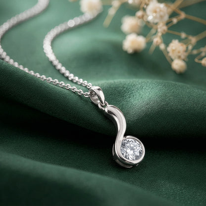 Silver Same Old Love Pendant With Link Chain