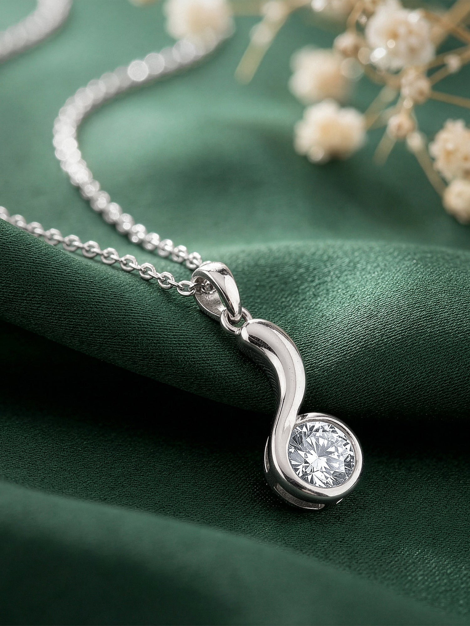 Silver Same Old Love Pendant With Link Chain