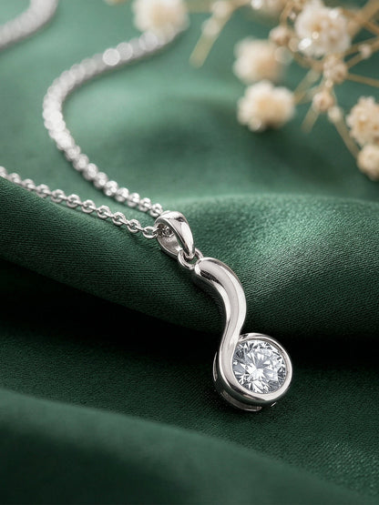 Silver Same Old Love Pendant With Link Chain