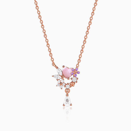 Rose Gold Blushing Blooms Necklace