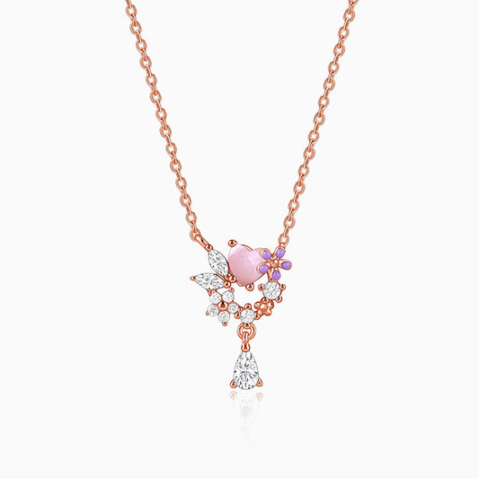 Rose Gold Blushing Blooms Necklace