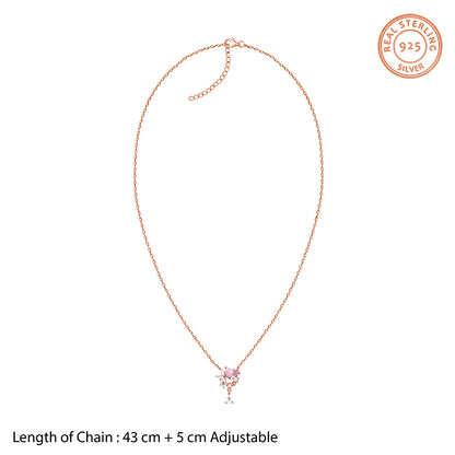 Rose Gold Blushing Blooms Necklace