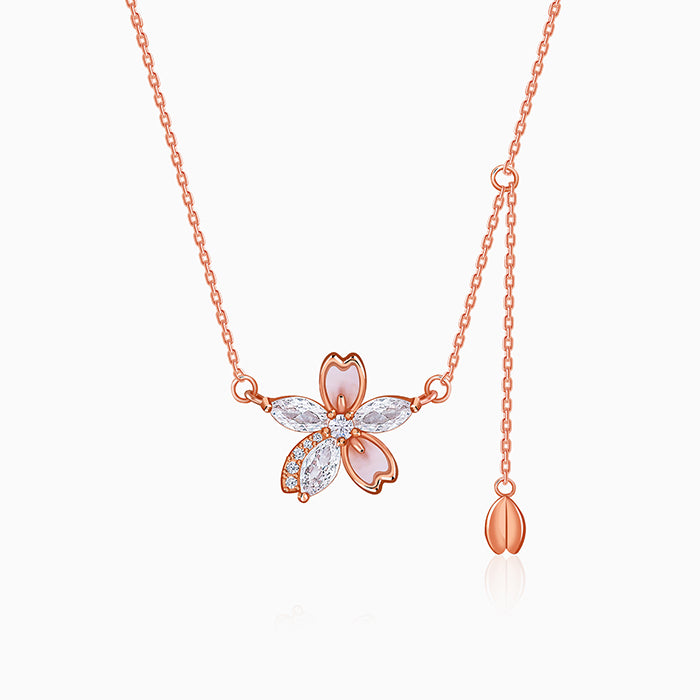 Rose Gold Bloom Necklace