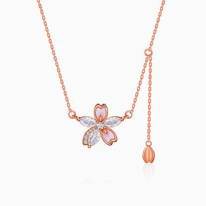 Rose Gold Bloom Necklace