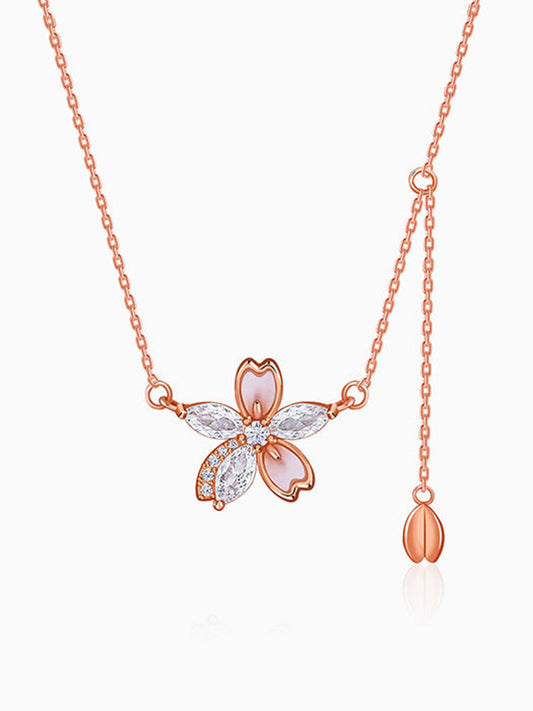 Rose Gold Bloom Necklace