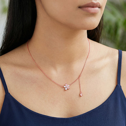 Rose Gold Bloom Necklace