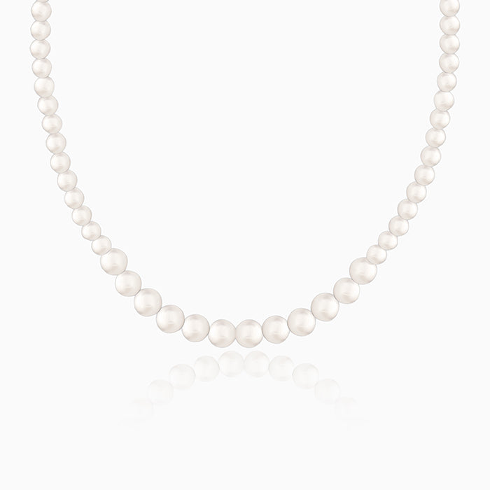 Silver Exquisite Pearl Necklace