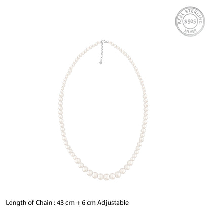 Silver Exquisite Pearl Necklace