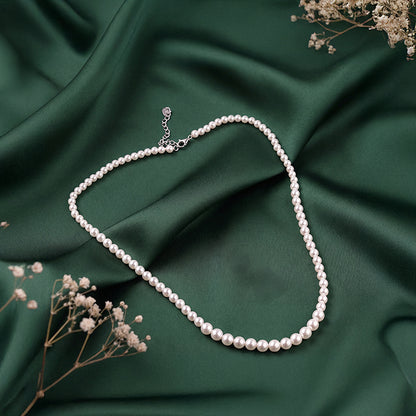 Silver Exquisite Pearl Necklace