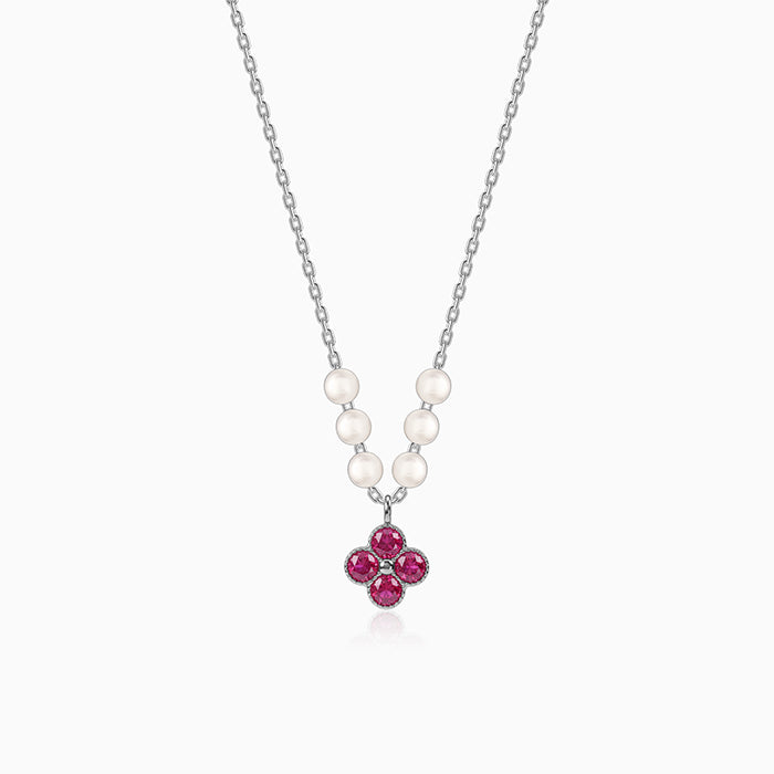 Silver Kaitlyn Pearl Necklace