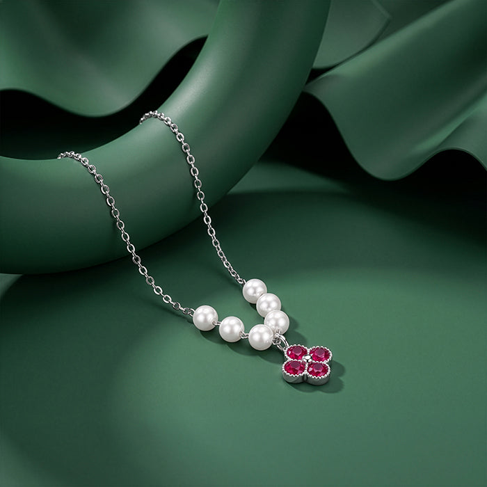 Silver Kaitlyn Pearl Necklace