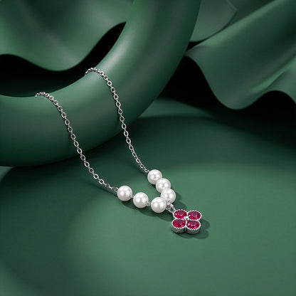 Silver Kaitlyn Pearl Necklace