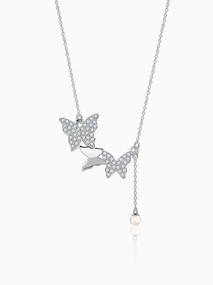 Silver Meryl Pearl Necklace