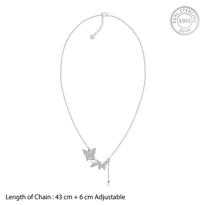 Silver Meryl Pearl Necklace