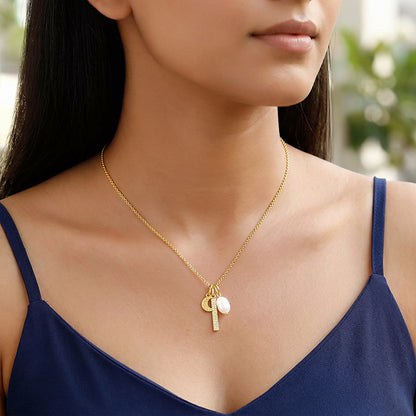 Golden Half Moon Necklace