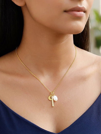 Golden Half Moon Necklace
