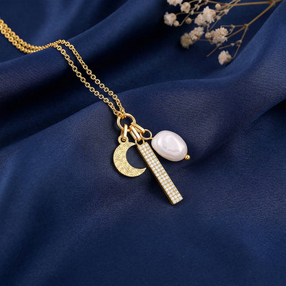 Golden Half Moon Necklace