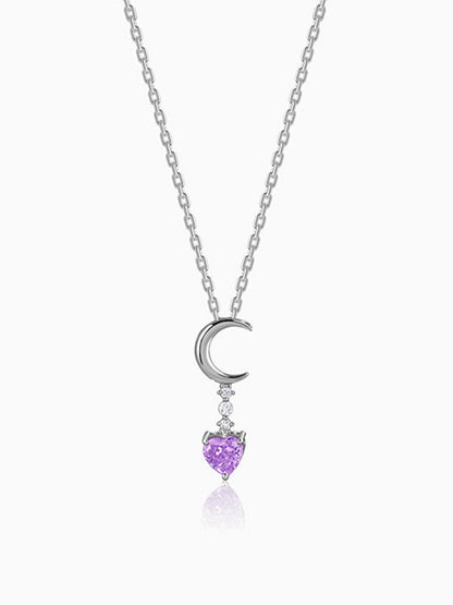 Silver Lunar Promise Necklace