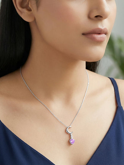Silver Lunar Promise Necklace