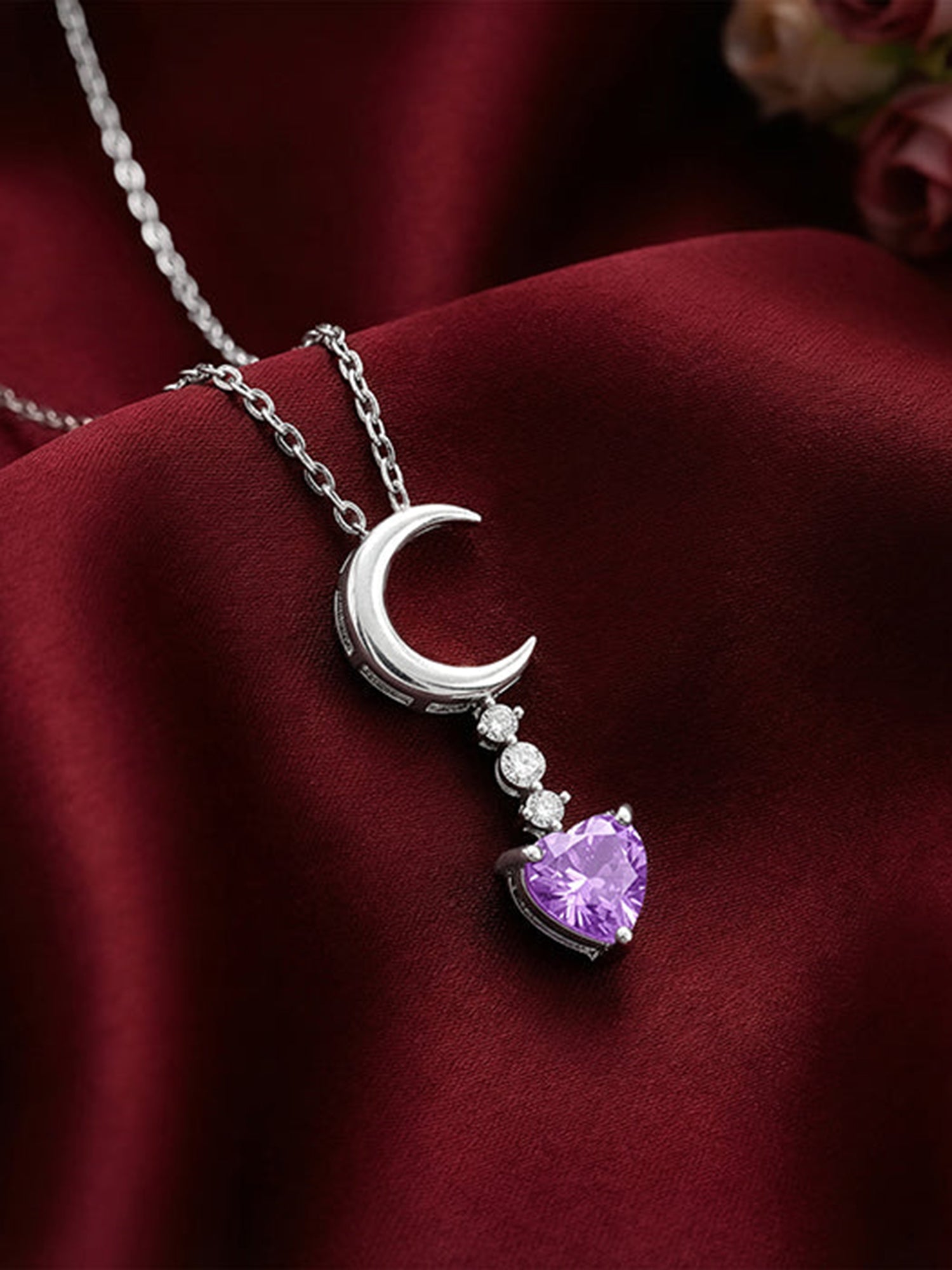 Silver Lunar Promise Necklace
