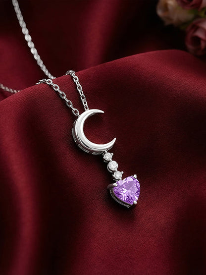 Silver Lunar Promise Necklace