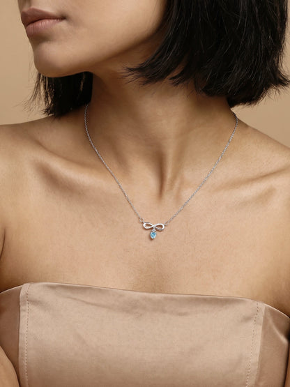Silver Only Us Necklace
