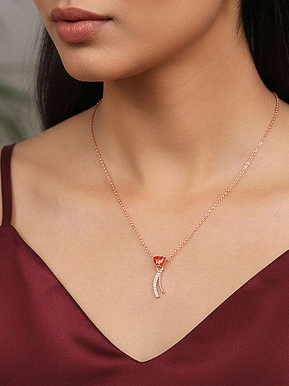 Rose Gold Sway With Me Necklace