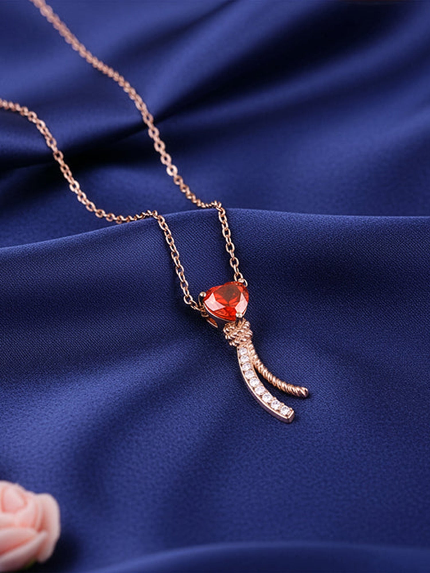 Rose Gold Sway With Me Necklace