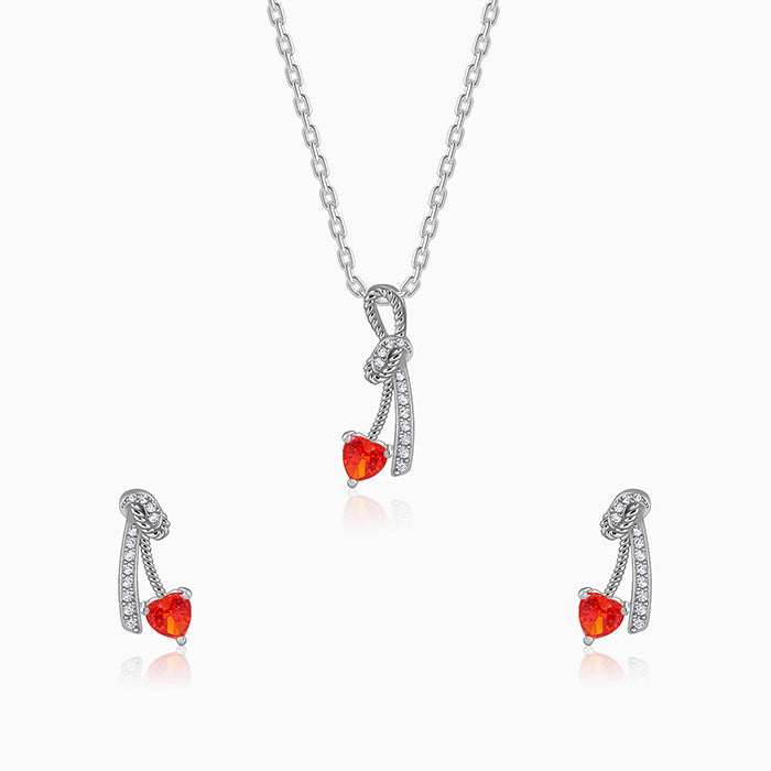 Silver Bleeding Love Set