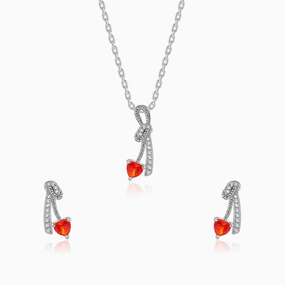 Silver Bleeding Love Set