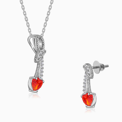 Silver Bleeding Love Set