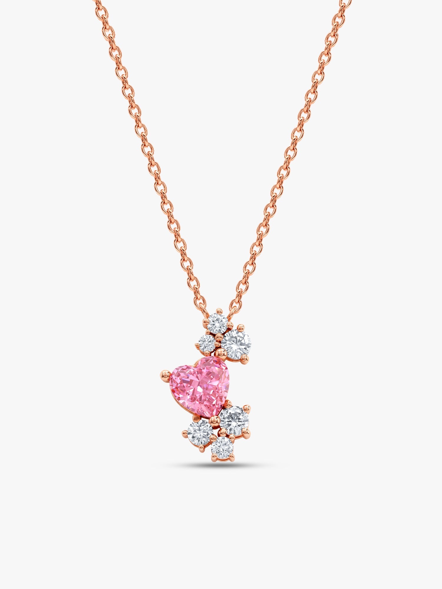 Rose Gold Heart Beats Necklace