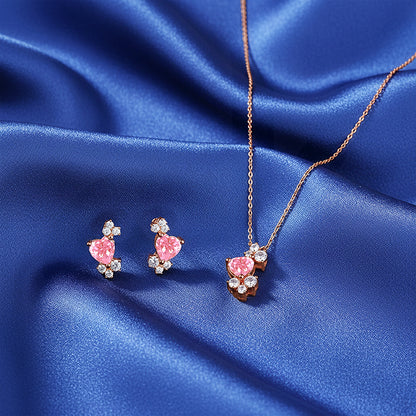 Rose Gold Heart Beat Set
