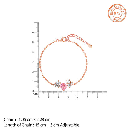 Rose Gold Heart Beat Set of 4