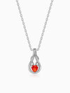 Silver Silent Vows Pendant With Link Chain