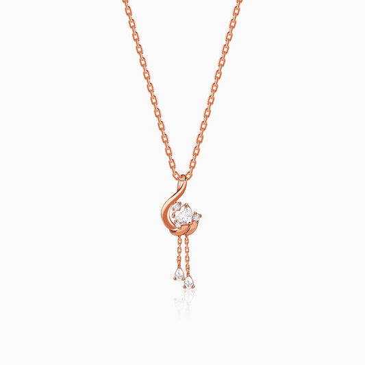 Rose Gold Carry Your Heart Pendant With Link Chain