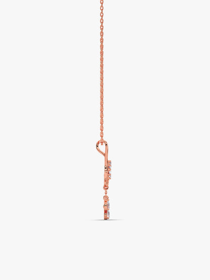 Rose Gold Carry Your Heart Pendant With Link Chain