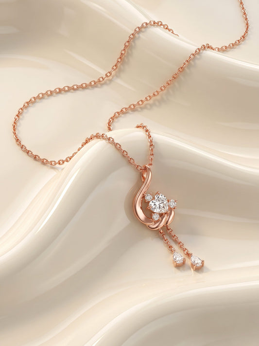 Rose Gold Carry Your Heart Pendant With Link Chain
