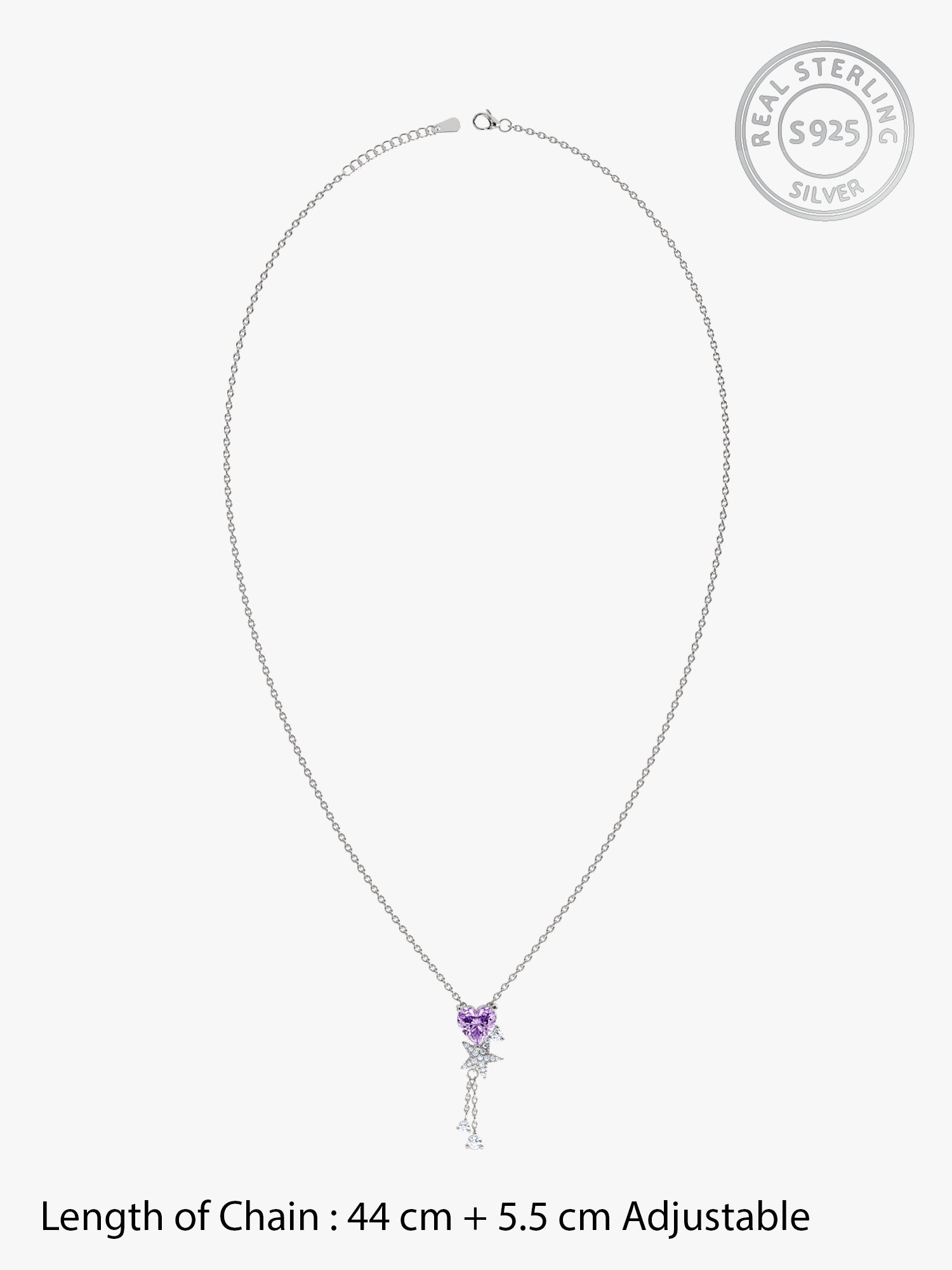 Silver Forever Held Necklace
