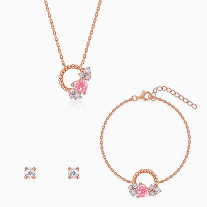 Rose Gold Heartbound Set of 3
