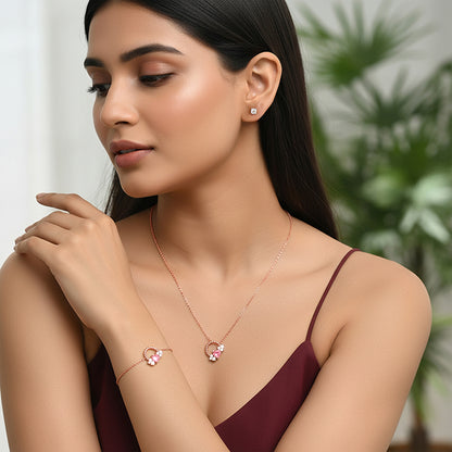 Rose Gold Heartbound Set of 3