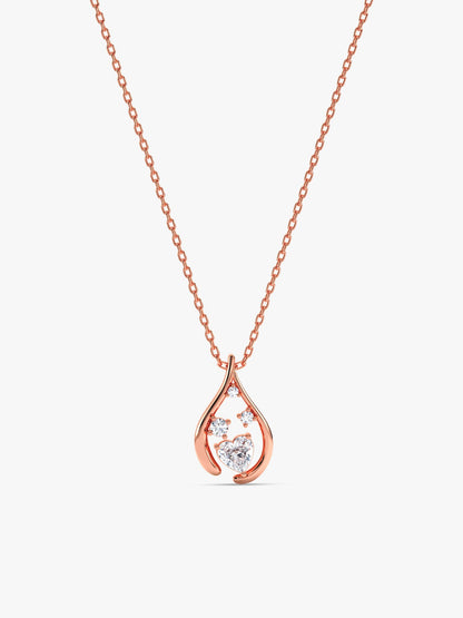 Kriti Sanon Rose Gold All of Me Necklace