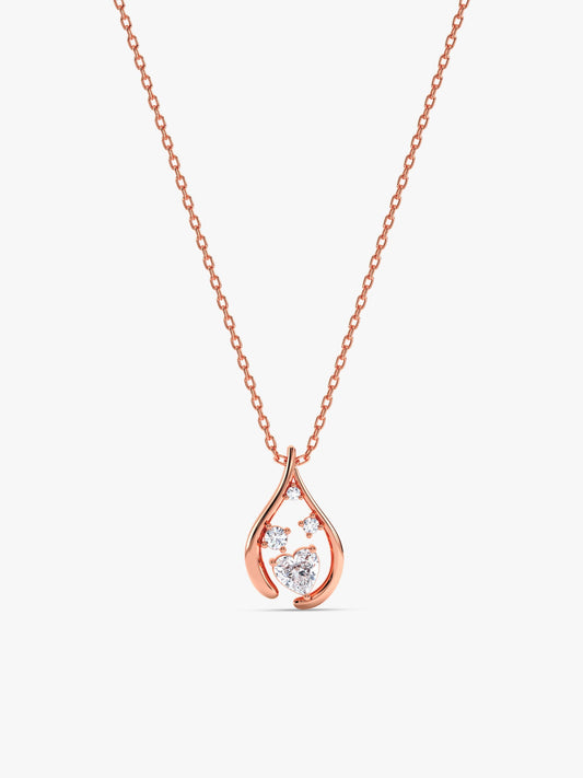 Kriti Sanon Rose Gold All of Me Necklace