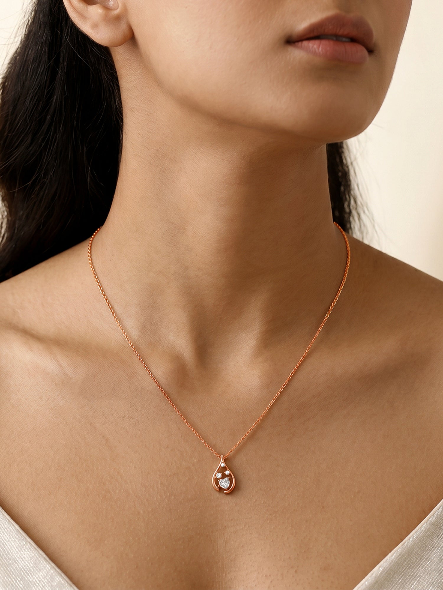 Kriti Sanon Rose Gold All of Me Necklace
