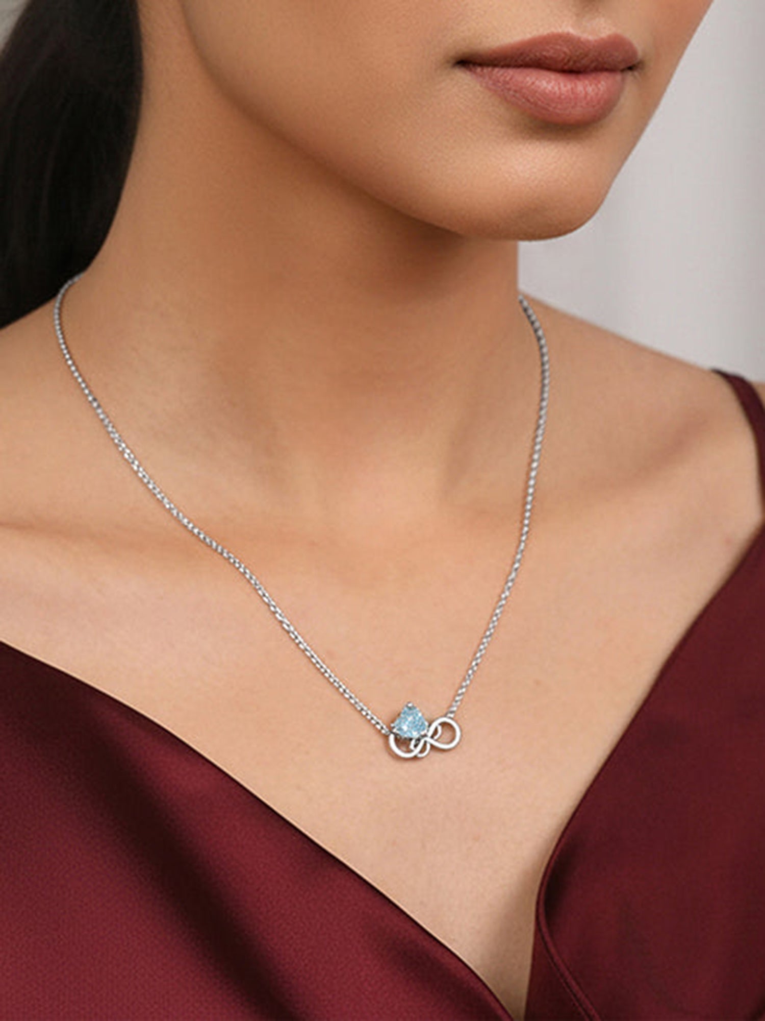 Silver Unending Love Necklace