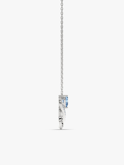 Silver Heart Everlasting Necklace