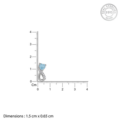 Silver Heart Everlasting Necklace